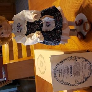 NIB Vintage 1989 Goldilocks Porcelain Doll by Dianna Effner #2330A.